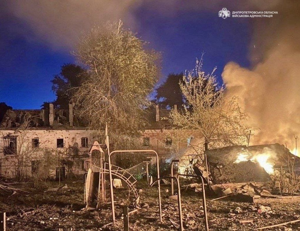 The aftermath of a Russian strike on a residential area in Dnipro on June 2, 2026. (Source: Dnipropetrovsk Regional Military Administration)