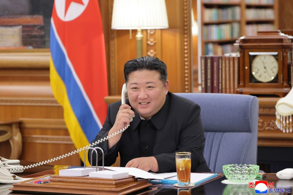 North Korean leader Kim Jong-un talks with the Russian leader via phone, August 12, 2025. (Source: KCNA) North Korean leader Kim Jong-un talks with the Russian leader via phone, August 12, 2025. (Source: KCNA)