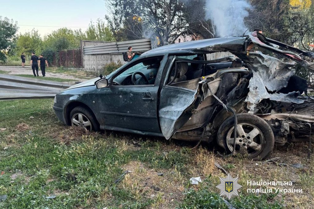 Aftermath of a Russian drone strike on Cherkasy, July 24, 2025. (Source: National Police)