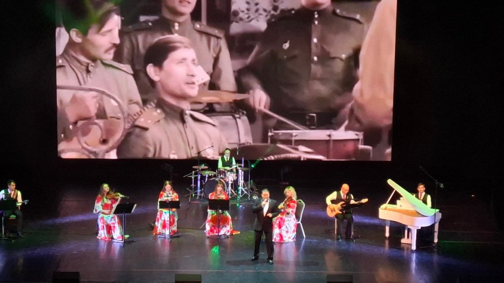 Concierto final de la gira «Somos de Donbás», financiada por la PKFI. (Fuente: Fundación Presidencial para Iniciativas Culturales a través de Telegram)