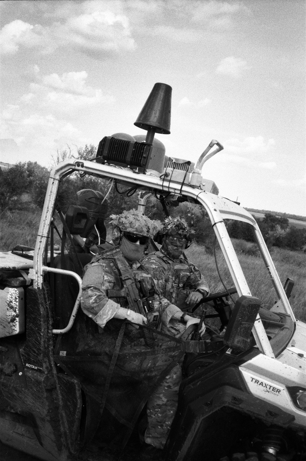 "Snake" CASEVAC team riding their workhorse ATV.