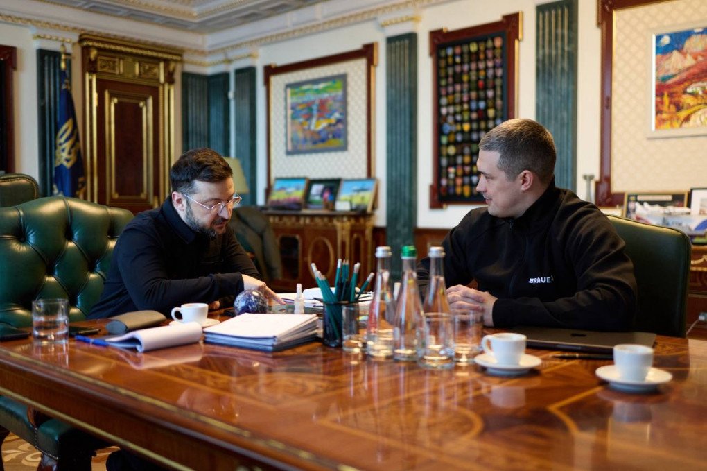 President of Ukraine Volodymyr Zelenskyy Ukraine's Defense Minister Mykhailo Fedorov 