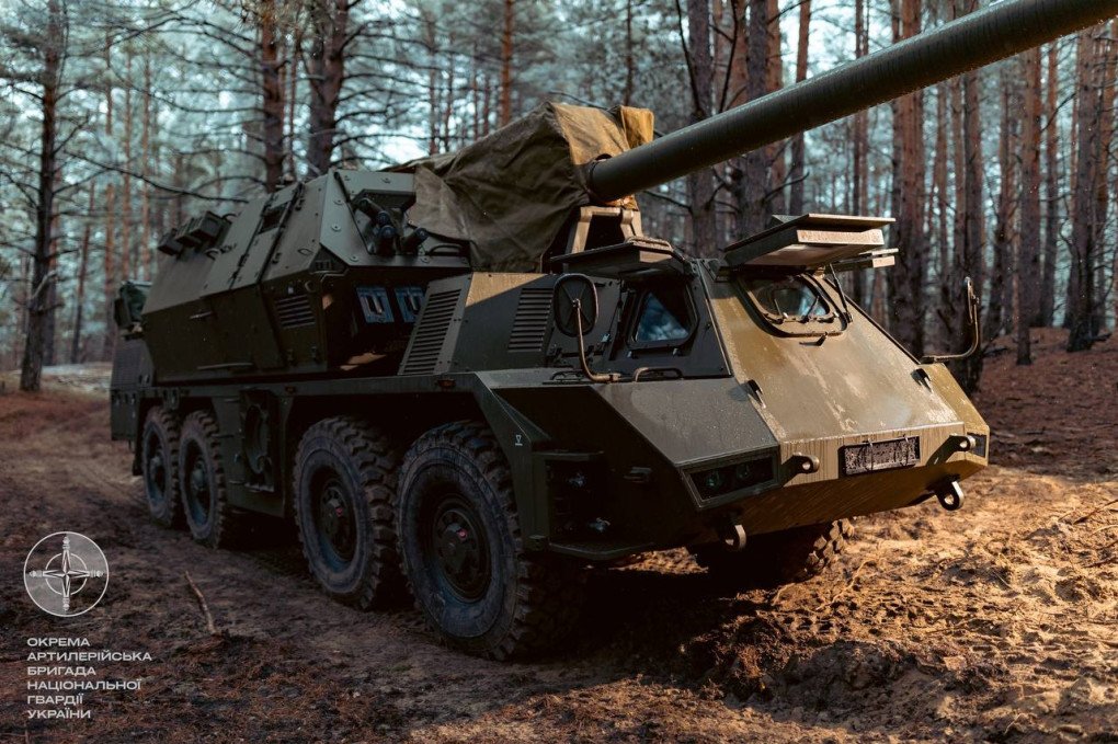 Zuzana 2 howitzer operated by the National Guard of Ukraine. (Source: National Guard of Ukraine)