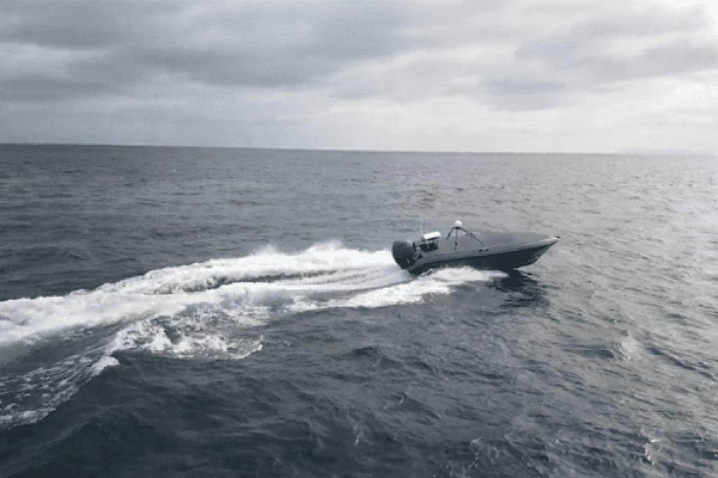 Syos Aerospace SM300 autonomous surface drone. (Source: Syos Aerospace) Syos Aerospace SM300 autonomous surface drone. (Source: Syos Aerospace)