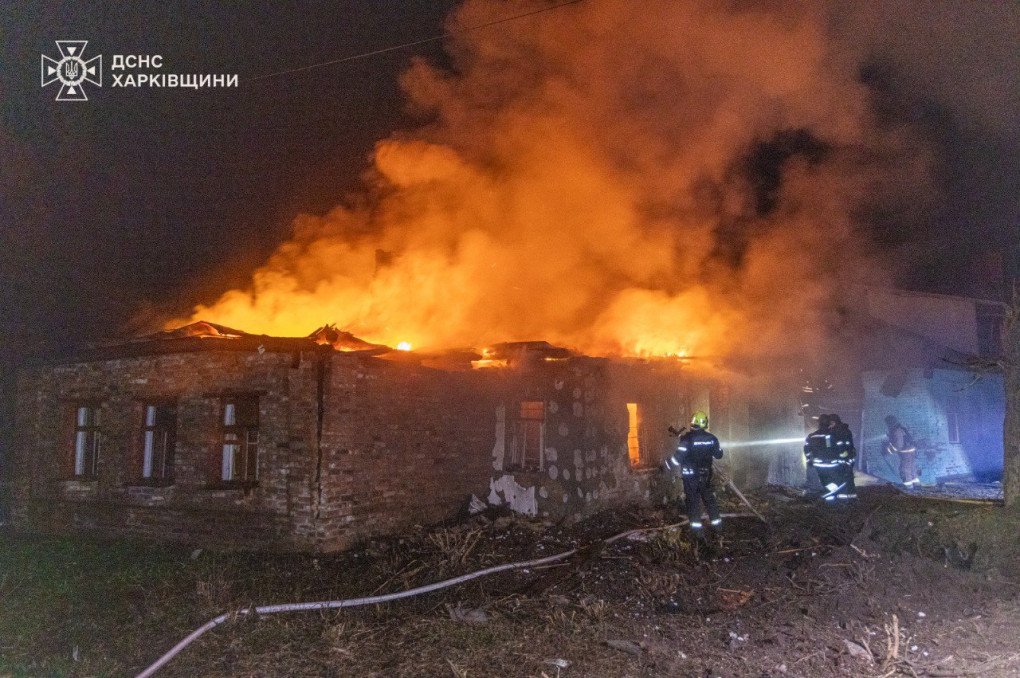 Consecuencias de un ataque con drones rusos en Kharkiv, 23 de noviembre de 2025. (Fuente: SES)