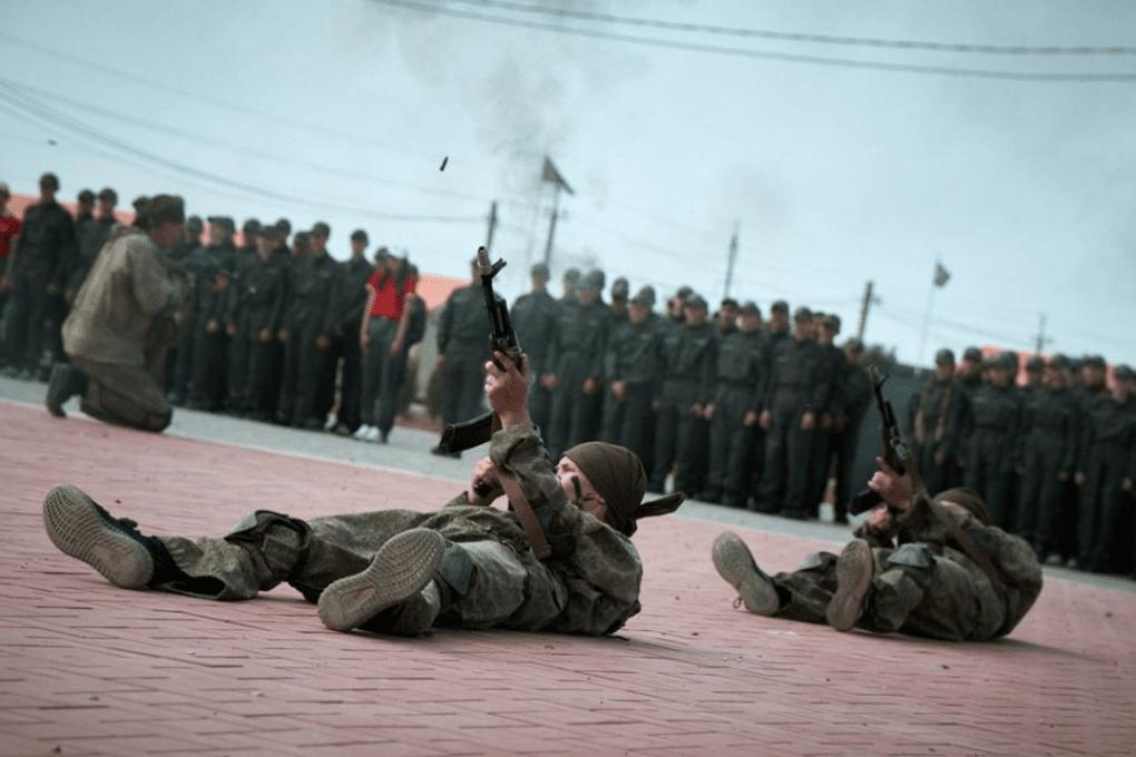 Yunarmiya Cadets in the temporarily occupied part of the Zaporizhzhia region, Ukraine. (Source: Yunarmiya Zaporizhzhia region / VKontakte) Yunarmiya Cadets in the temporarily occupied part of the Zaporizhzhia region, Ukraine. (Source: Yunarmiya Zaporizhzhia region / VKontakte)