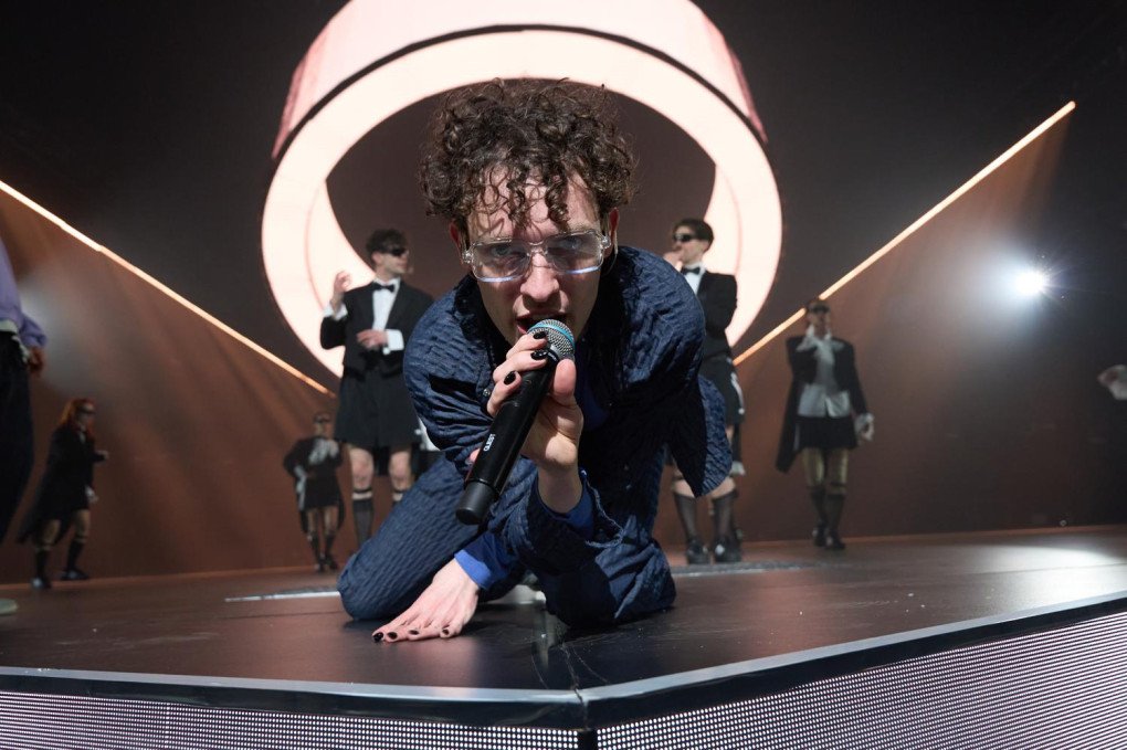 Nemo performs on stage during the concert in Kyiv, Ukraine, April 4, 2026. (Photo: Mykyta Shandyba/UNITED24 Media)