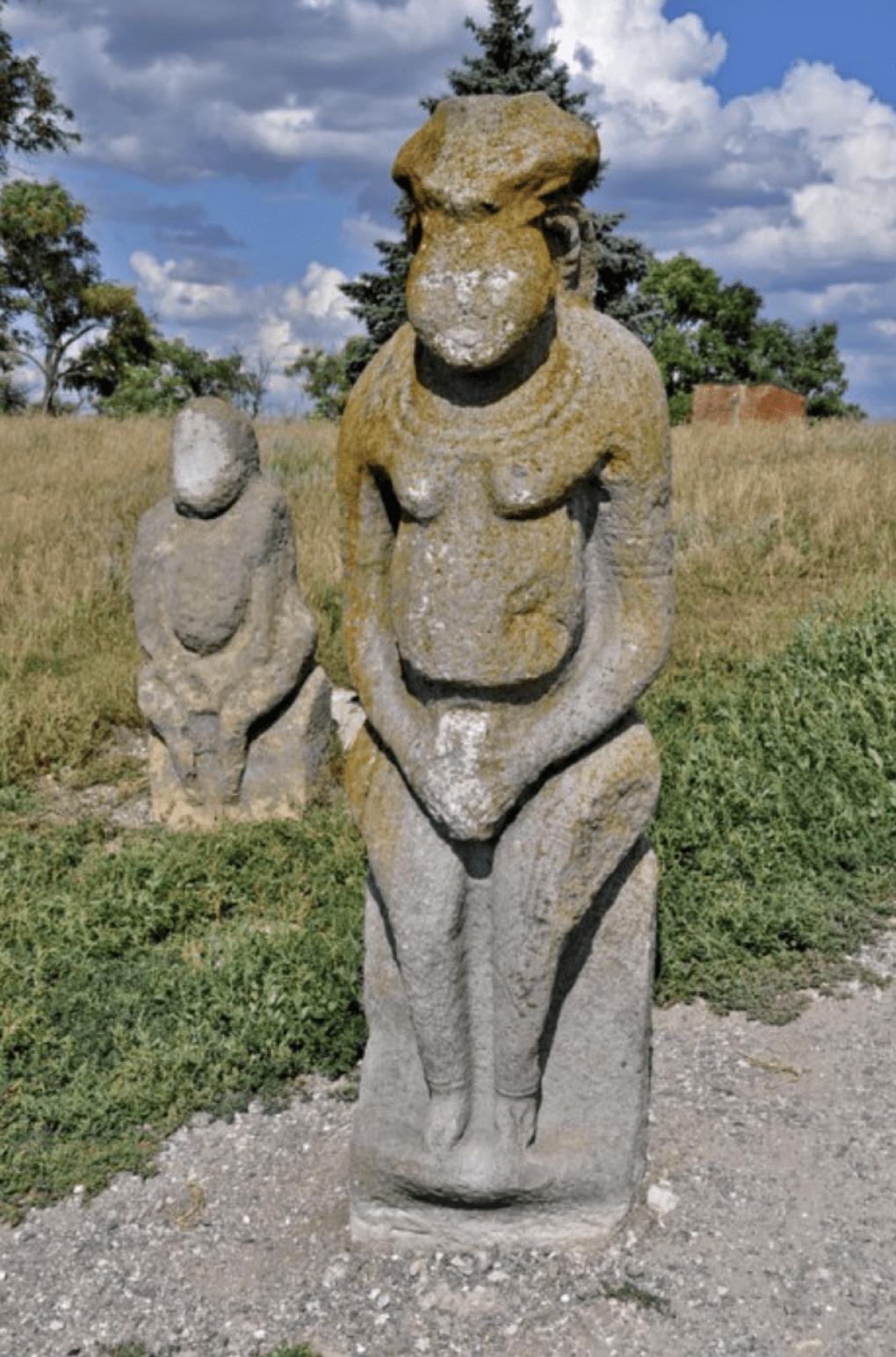 Antiguas estatuas de piedra polovtsianas, o Babas, conservadas en la estepa del este de Ucrania. (Fuente: guru.ua) Antiguas estatuas de piedra polovtsianas, o Babas, conservadas en la estepa del este de Ucrania. (Fuente: guru.ua)