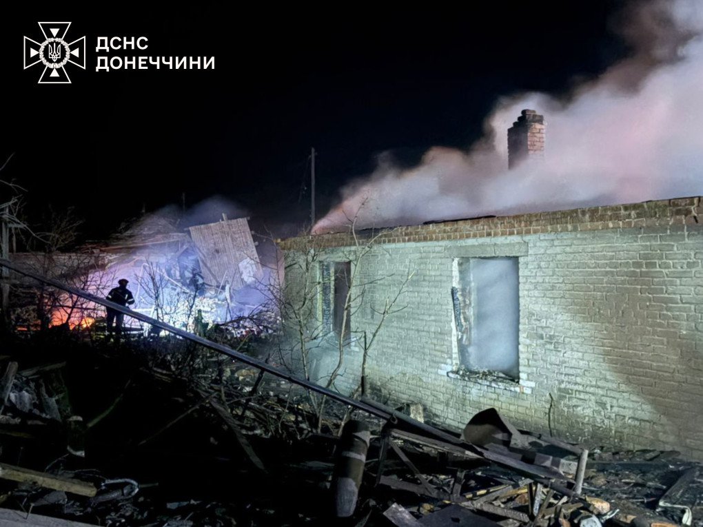 Firefighters continue their efforts to extinguish the fire and clear the debris after a deadly Russian drone strike in the village of Cherkaske. (Photo: SES) Firefighters continue their efforts to extinguish the fire and clear the debris after a deadly Russian drone strike in the village of Cherkaske. (Photo: SES)