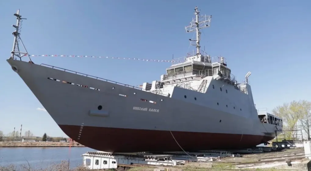 The Russian Project 14400 training ship Nikolay Kamov under construction. (Photo: open source)