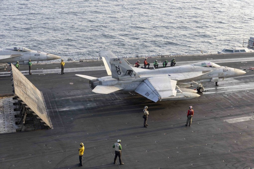 US F/A-18 during operation Epic Fury, 2026. (Source: Defense Express)