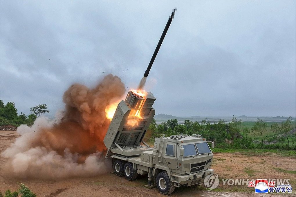 North Korea has conducted tests of a newly developed lightweight multi-purpose missile launcher and a tactical cruise missile system. (Source: North Korean media Yonhap) North Korea has conducted tests of a newly developed lightweight multi-purpose missile launcher and a tactical cruise missile system. (Source: North Korean media Yonhap)
