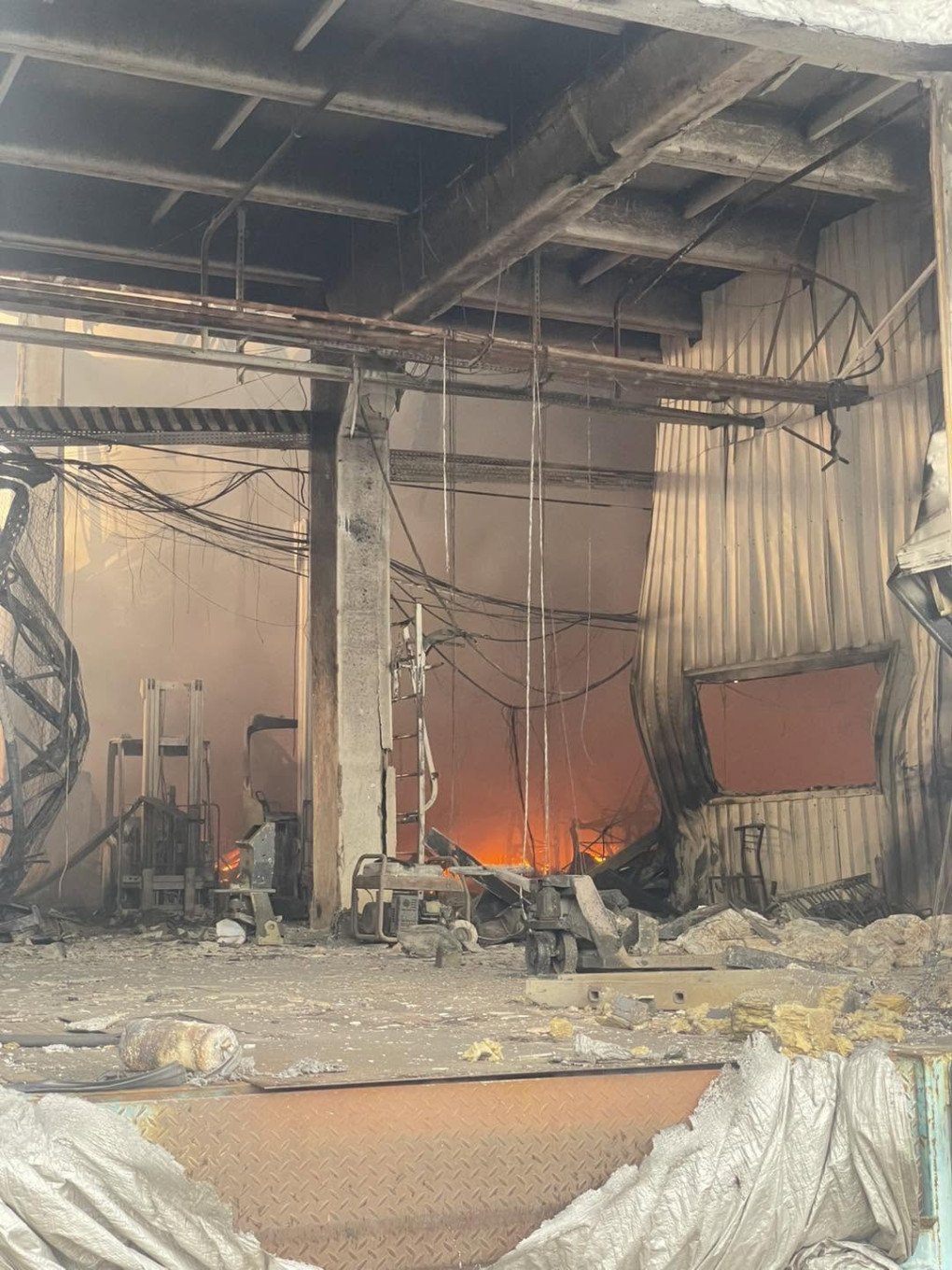 A warehouse operated by Delta Plus Ukraine was destroyed following a Russian strike. (Source: Delta Plus Ukraine)