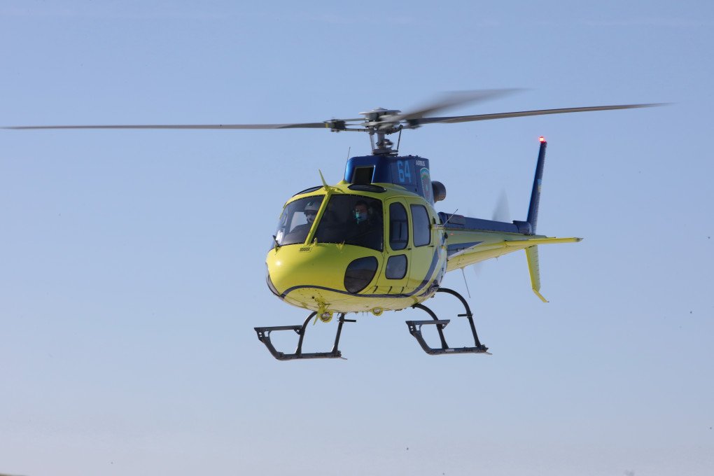 Kharkiv Separate Aviation Squadron of the State Border Guard Service of Ukraine performs a training flight on an Airbus H-125 helicopter. (Source: Getty Images) Kharkiv Separate Aviation Squadron of the State Border Guard Service of Ukraine performs a training flight on an Airbus H-125 helicopter. (Source: Getty Images)