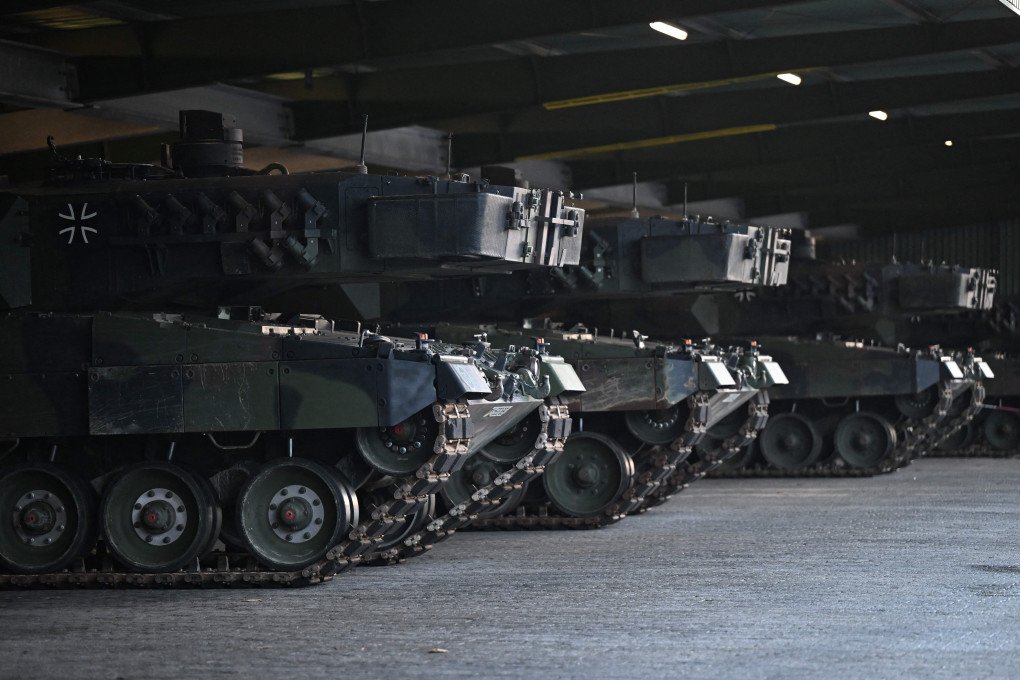 German Leopard 2A4 tanks, destined for transfer to Ukraine in 2024. (Source: Getty Images) German Leopard 2A4 tanks, destined for transfer to Ukraine in 2024. (Source: Getty Images)