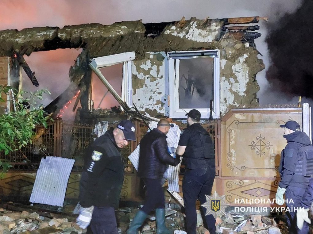 Aftermath of a Russian drone strike on Pryluky, Chernihiv region on June 5, 2025. (Source: National Police) Aftermath of a Russian drone strike on Pryluky, Chernihiv region on June 5, 2025. (Source: National Police)
