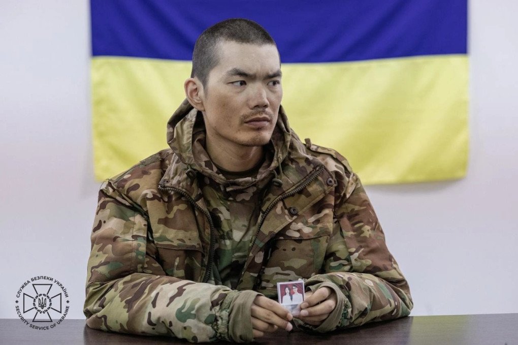 DONETSK REGION, APRIL 8, 2025: A Chinese citizen captured while fighting for Russia is seen in the Donetsk region, Ukraine. (Source: Ukraine’s Security Service)