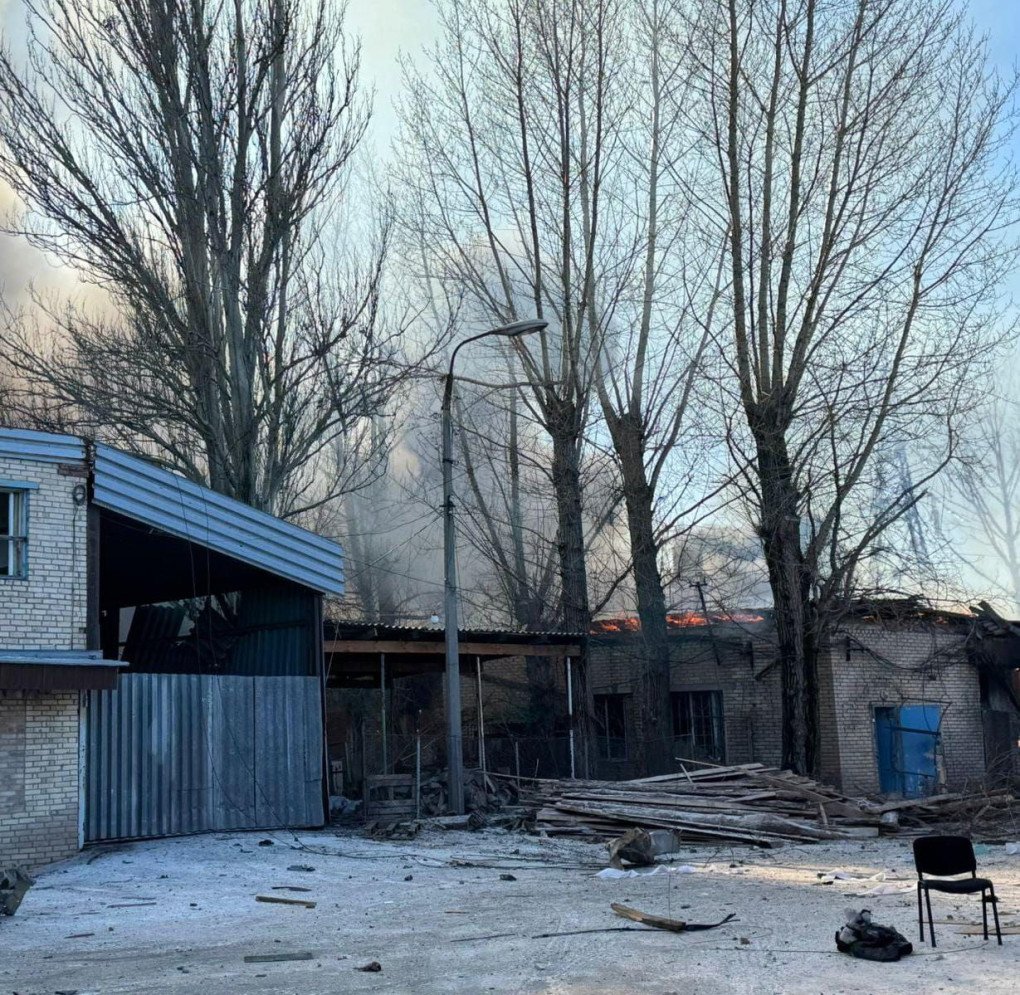 The aftermath of a Russian air attack in Sloviansk, Donetsk region, on February 10, 2026. (Photo: Head of the Donetsk Regional State Administration)