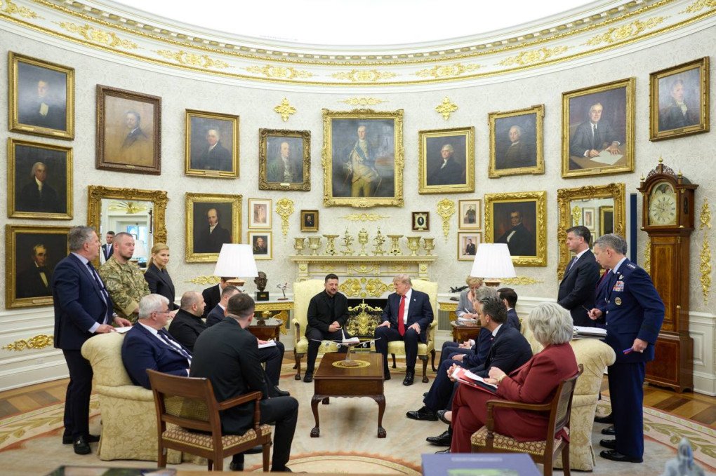 US President Donald Trump and Ukrainian President Volodymyr Zelenskyy lead a bilateral delegation meeting in the Oval Office. (Source: Volodymyr Zelenskyy)