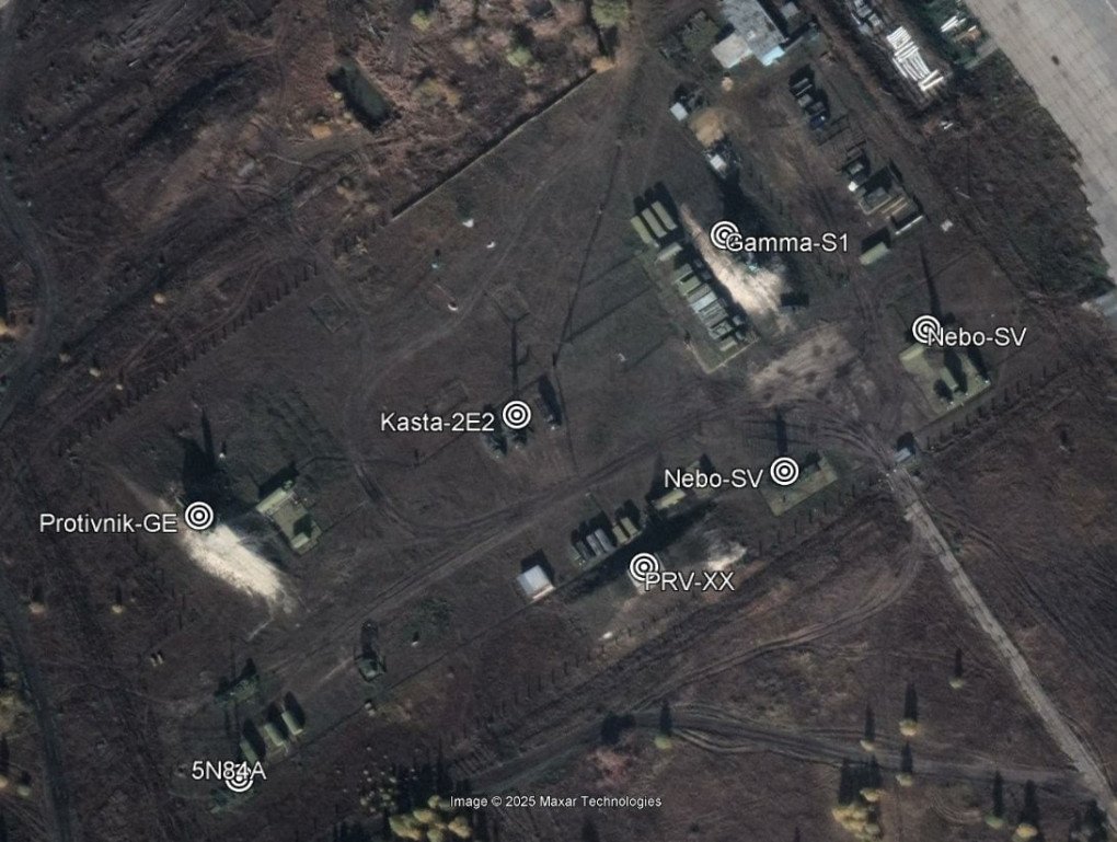 Positions of Russian radar systems before relocation. (Source: Възхищавайте се българи/Telegram)