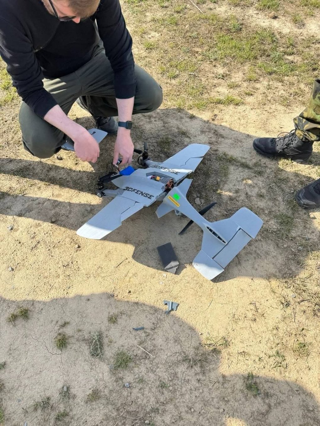 Drones probados por el ejército checo en abril de 2025. (Fuente: Fuerzas Armadas checas/Facebook)