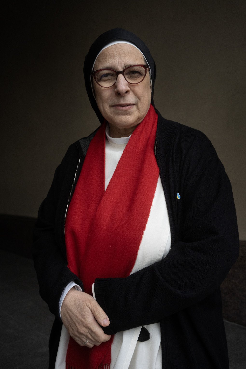 Sor Lucía durante su reciente viaje a Kyiv. (Foto: UNITED24 Media/Joshua Olley)