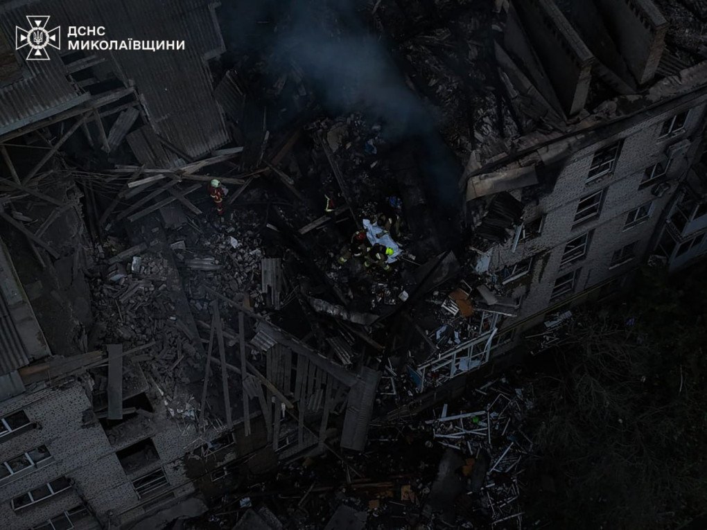 Aftermath of a Russian combined drone and missile strike on Mykolaiv region, May 25, 2025. (Source: SES) Aftermath of a Russian combined drone and missile strike on Mykolaiv region, May 25, 2025. (Source: SES)
