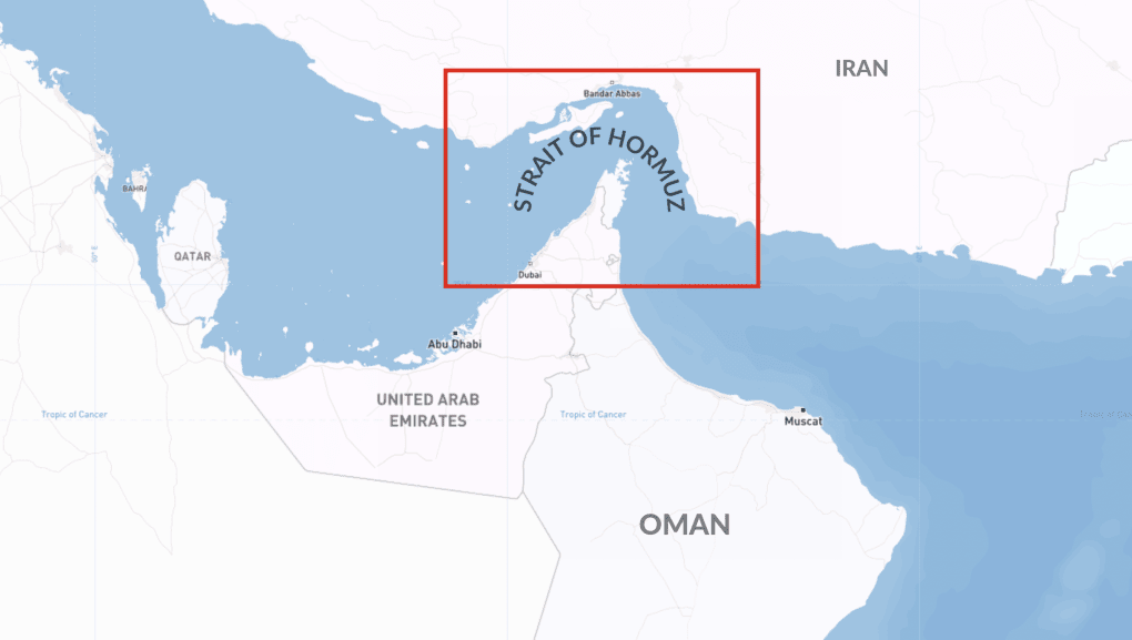 Strait of Hormuz (Source: Visicom maps) Strait of Hormuz (Source: Visicom maps)