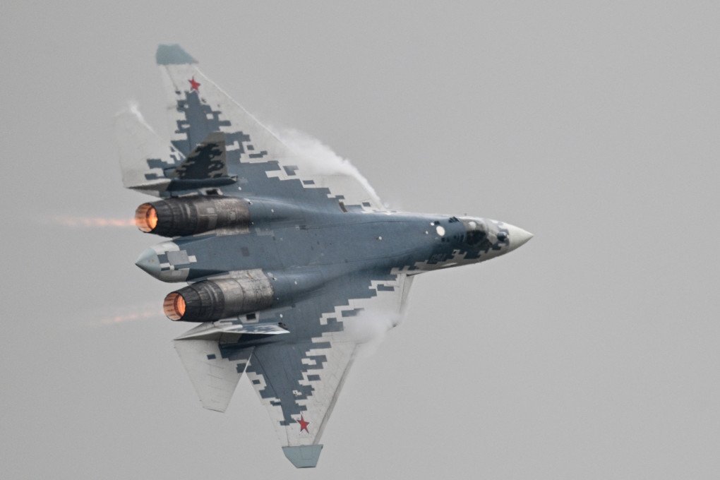 A Russian Sukhoi Su-57 fifth-generation fighter aircraft flies during the 15th China International Aviation and Aerospace Exhibition in Zhuhai, in southern China’s Guangdong province on November 15, 2024. (Source: Getty Images) A Russian Sukhoi Su-57 fifth-generation fighter aircraft flies during the 15th China International Aviation and Aerospace Exhibition in Zhuhai, in southern China’s Guangdong province on November 15, 2024. (Source: Getty Images)