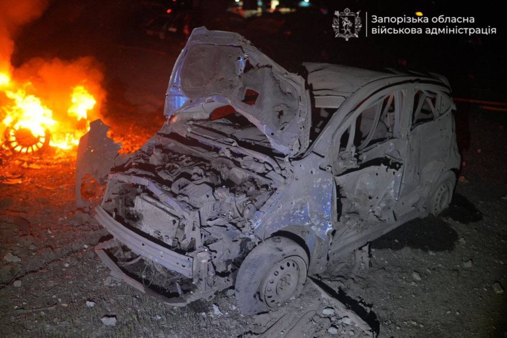 Vehicles in Zaporizhzhia destroyed by Russian strikes. (Source: Zaporizhzhia regional military administration) Vehicles in Zaporizhzhia destroyed by Russian strikes. (Source: Zaporizhzhia regional military administration)