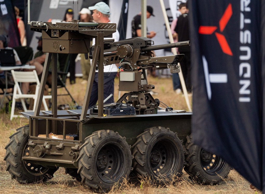 Droid TW 40 during the presentation on the Demo Day TFUA military exhibition, July 15, 2026. (Source: Tech Force in UA/Taras Bezpalyi) Droid TW 40 during the presentation on the Demo Day TFUA military exhibition, July 15, 2026.