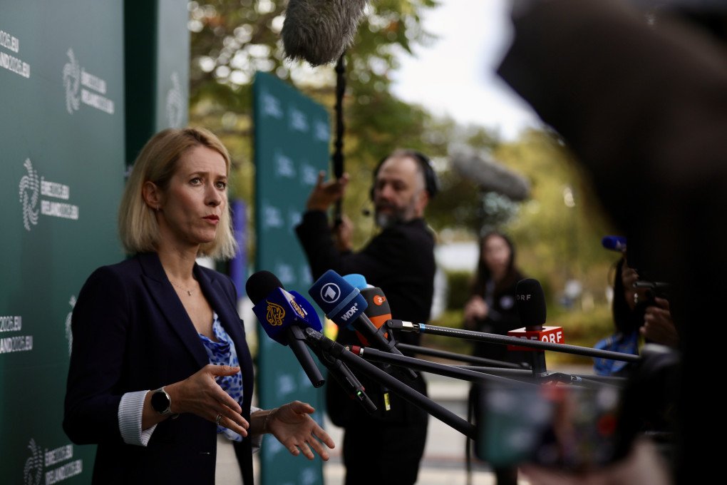 European Commission High Representative and Vice President Kaja Kallas speaks to the media during an informal meeting of European Union defence ministers in Wicklow, Ireland, on September 1, 2026. The meeting focuses on continued EU support for Ukraine, security and defence in space, and current affairs, including maritime security. (Photo by Mostafa Darwish via Getty Images)