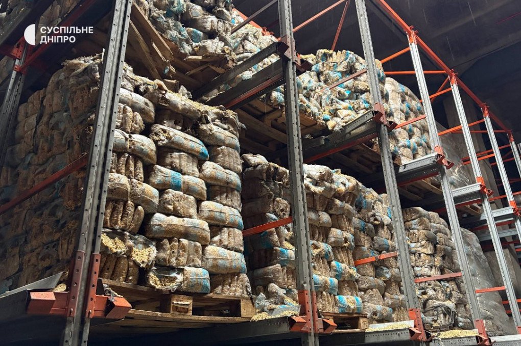 Humanitarian aid stored in the WFP warehouse in Dnipro damaged by a Russian drone strike. (Source: Suspilne Dnipro) Humanitarian aid stored in the WFP warehouse in Dnipro damaged by a Russian drone strike. (Source: Suspilne Dnipro)