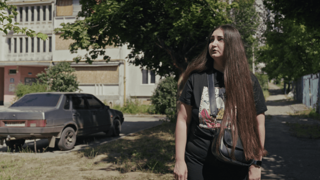 Aliona, born and raised in Northern Saltivka district, moved to Lviv in March 2022. Photo: UNITED24 Media Aliona, born and raised in Northern Saltivka district, moved to Lviv in March 2022. Photo: UNITED24 Media