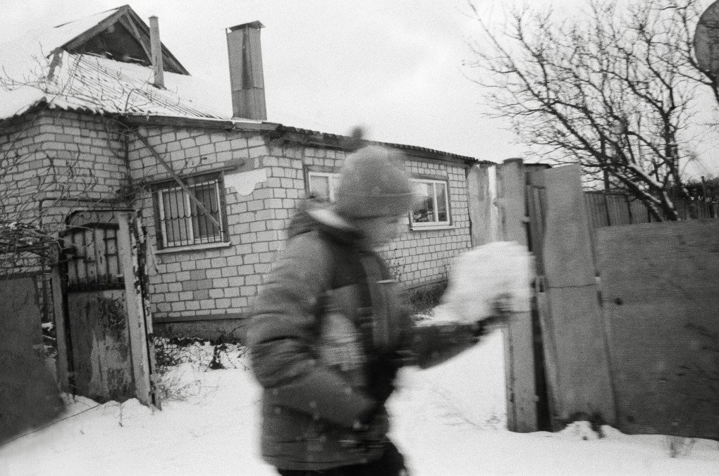 A boy plays in the snow on Christmas Eve. Izium, Ukraine December 24, 2025. Photo by Joshua Olley/UNITED24 Media. A boy plays in the snow on Christmas Eve. Izium, Ukraine December 24, 2025. Photo by Joshua Olley/UNITED24 Media.