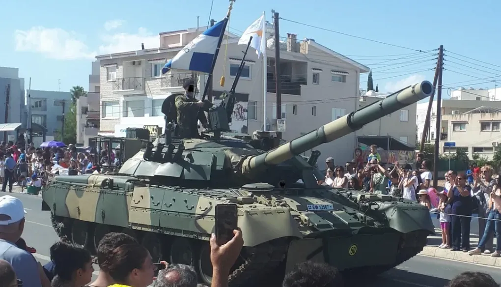 T-80U during a military parade in Cyprus, 2019. (Source: Reddit)