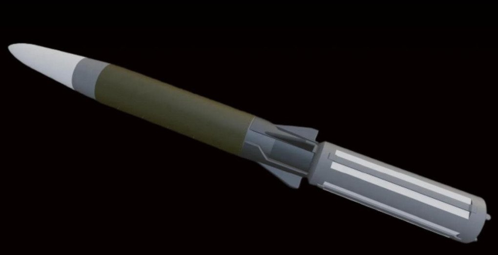 A 3D model of Russia’s 3M22 Zircon missile. (Source: HUR) A 3D model of Russia’s 3M22 Zircon missile. (Source: HUR)
