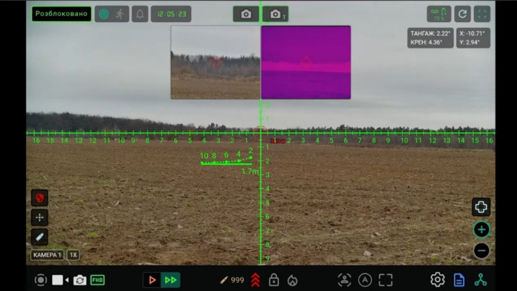 DevDroid optical detection system interface for the ground robot. (Source: Militaryi)