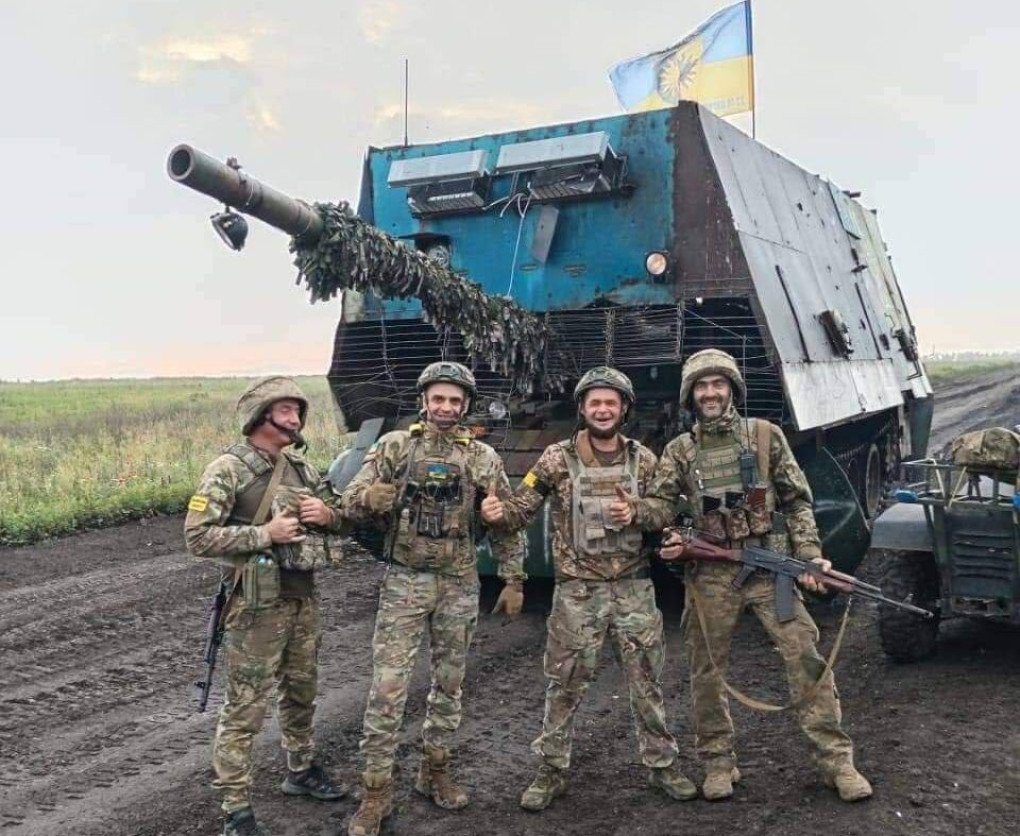 Russian “turtle tank” captured by the Ukrainian army in 2024. (Source: Ukraine’s Operational Command “Khortytsia”) Russian “turtle tank” captured by the Ukrainian army in 2024. (Source: Ukraine’s Operational Command “Khortytsia”)