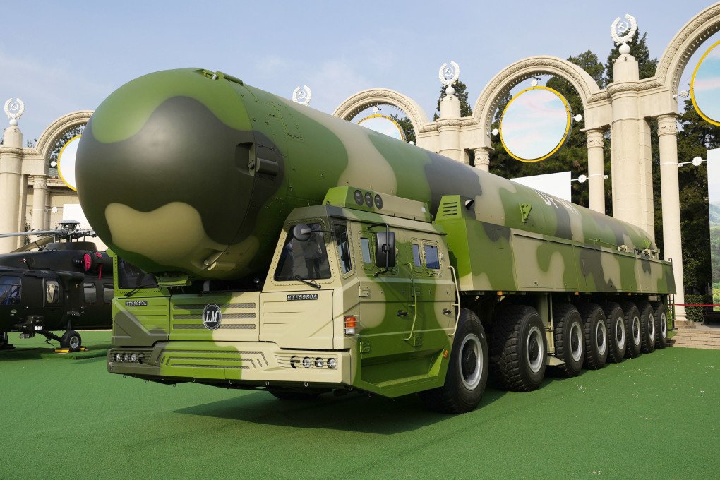 Dong Feng-41 ICBM missile on display at an event held in Beijing, China on October 12, 2022. (Source: Getty Images) Dong Feng-41 ICBM missile on display at an event held in Beijing, China on October 12, 2022. (Source: Getty Images)