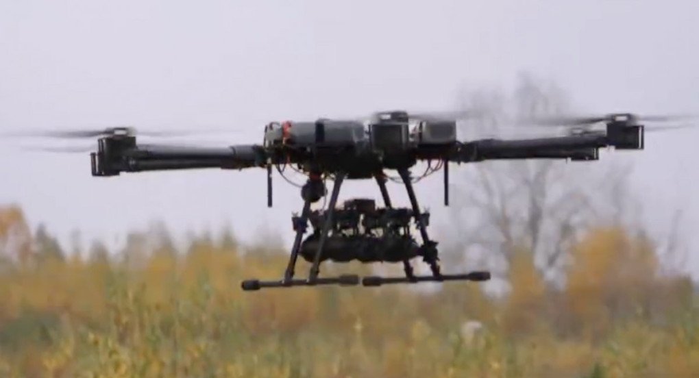 Un avión no tripulado bombardero ruso Night Witch, que comparte un concepto bastante similar con el hexacóptero pesado ucraniano Vampire. (Foto: Defense Express)