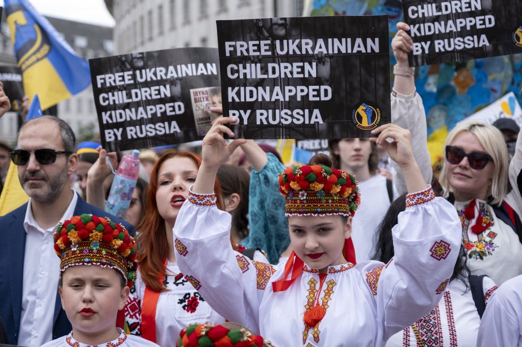 March For The Children Of Ukraine on 1st June 2025 in London, United Kingdom. Photo: Mike Kemp/ In Pictures via Getty Images