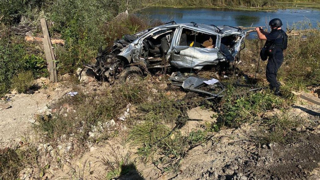 The aftermath of the Russian strike on Kupiansk, on September 19, 2023. (Source: Kharkiv Regional Prosecutor’s Office)