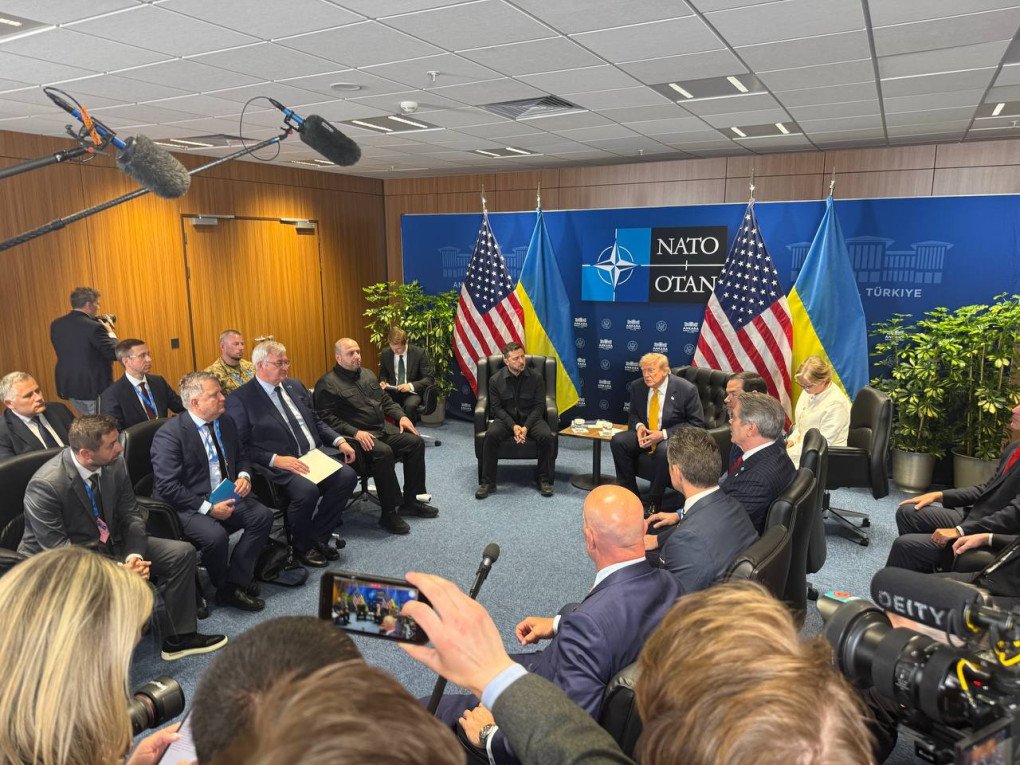 US President Donald Trump meets President of Ukraine Volodymyr Zelenskyy for bilateral talks at Beştepe Presidential Compound during the NATO Summit on July 08, 2026 in Ankara, Türkiye. Source: UNITED24 Media US President Donald Trump meets President of Ukraine Volodymyr Zelenskyy for bilateral talks at Beştepe Presidential Compound during the NATO Summit on July 08, 2026 in Ankara, Türkiye. Source: UNITED24 Media