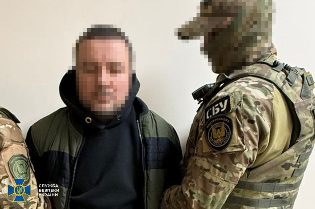 Russian agent, detained by the SBU in the Odesa region. (Source: SBU)
