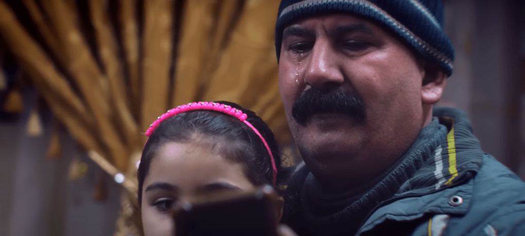 A tear falls down the cheek of Tawfiq as he remembers his wife and 4 children who died in the April 7 chemical attack. (Source: Audrey MacAlpine and Caolan Robertson) A tear falls down the cheek of Tawfiq as he remembers his wife and 4 children who died in the April 7 chemical attack. (Source: Audrey MacAlpine and Caolan Robertson)