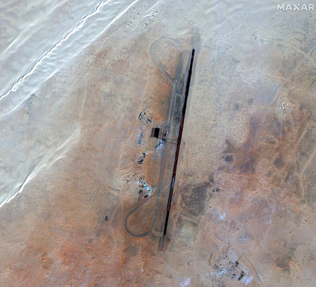 Lybian Matan Al Sarra airbase in southeastern Lybia, being prepared for Russian use, January 2025. (Source: MAXAR) Lybian Matan Al Sarra airbase in southeastern Lybia, being prepared for Russian use, January 2025. (Source: MAXAR)