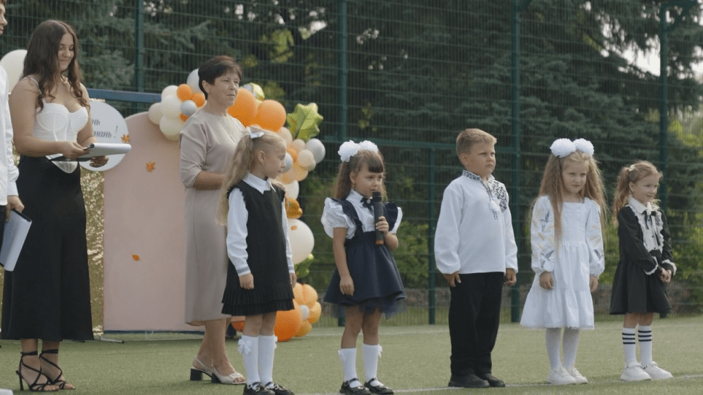 The fully renovated Mykhailo-Kotsiubynsky Lyceum in the Chernihiv region is finally reopening its doors after being heavily damaged in a Russian missile attack on March 4, 2022. Photo: UNITED24 Media