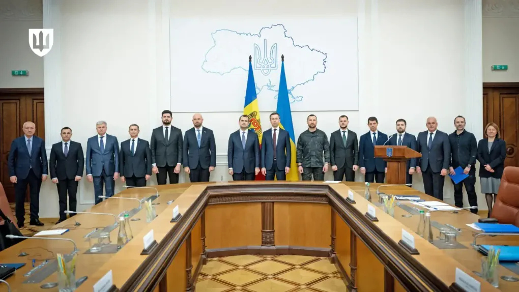 Ukrainian and Moldovan officials following the signing of a five-year military-technical cooperation agreement. (Source: Ukraine’s Ministry of Defence)