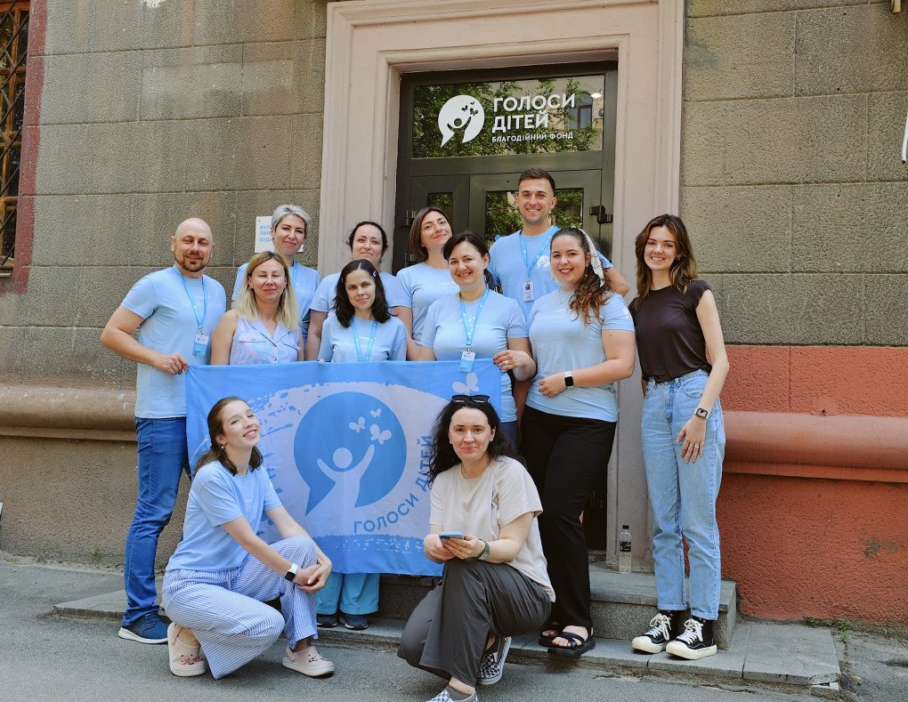 Sarah Slimp with the Ukrainian organization Voices for Children in Zaporizhzhia, Ukraine. (Source: Sarah Slimp) Sarah Slimp with the Ukrainian organization Voices for Children in Zaporizhzhia, Ukraine. (Source: Sarah Slimp)